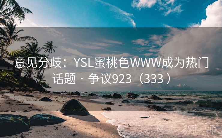 意见分歧：YSL蜜桃色WWW成为热门话题 · 争议923（333 ）