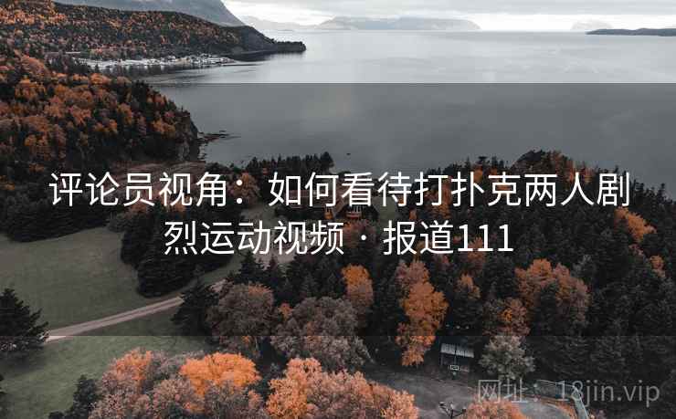 评论员视角：如何看待打扑克两人剧烈运动视频 · 报道111
